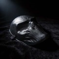 Máscara facial completa de crânio de malha tática