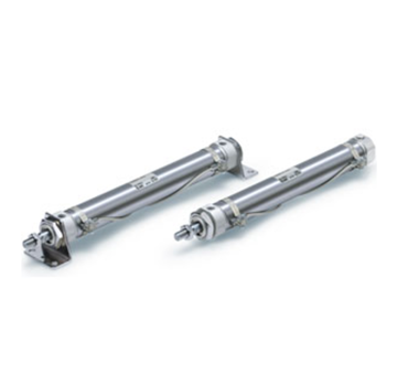 SMC CM2 Series Single Rod Double Acting Aluminum Alloy Cylinder Specifications and Dimensions