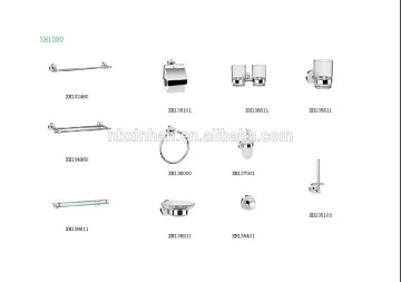 Euro type bathroom wall mounting accessories chrome plated single towel bar 600mm