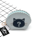 Porte-monnaie en polyuréthane pour chat de dessin animé personnalisé