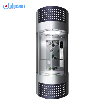 Low Price High Security Custom Round Glass Elevators for Hotels