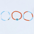 Blaues Smiley Face Kinder Armband