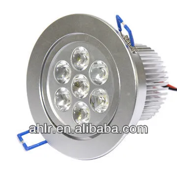 high brightness epistar 7*1w led ceiling recessed light