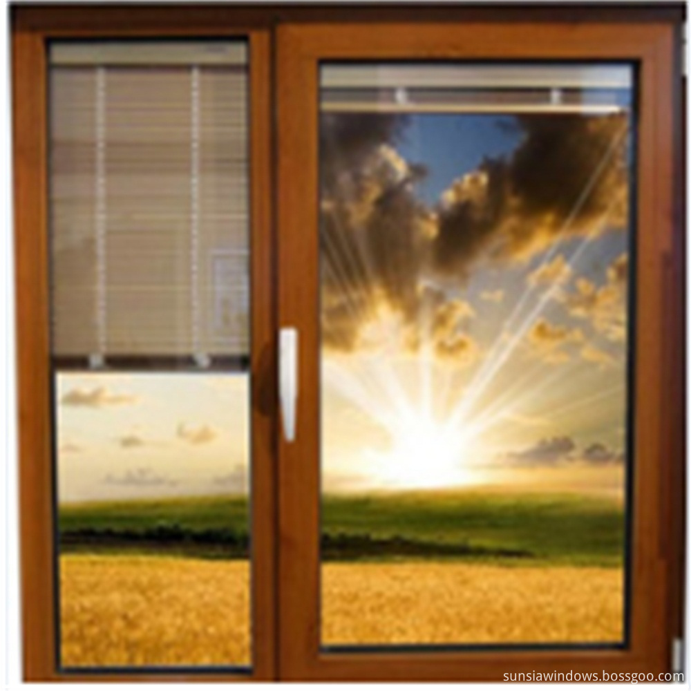 casement door with roller blind
