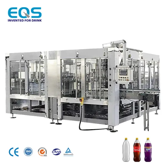 Automatic Soft Drink Carbonated Beverage Filling and Bottling Machine