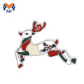 Pin logam lencana kilang christmas enamel lapel pin