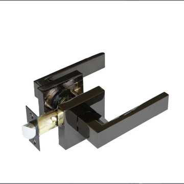Aleación de zinc Round Rosette Many Lock - Manija de puerta de privacidad de palanca residencial y comercial