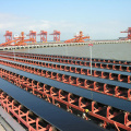 cement plant limestone transportation idler belt conveyor