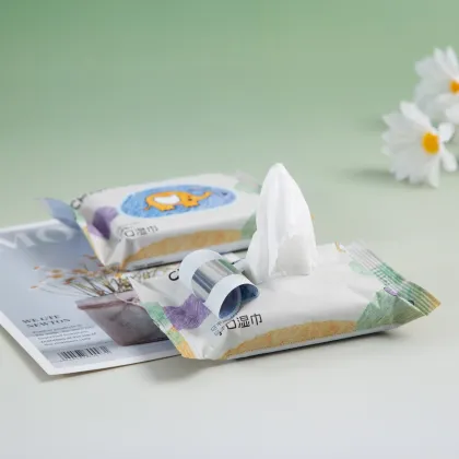 Travel size baby wet wipes