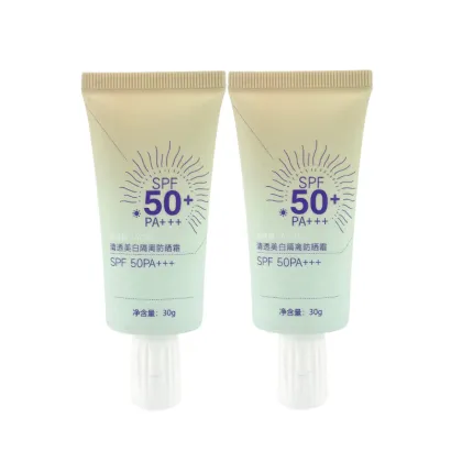 Empty 30g PE Sunscreen Bottle Sunscreen Packaging