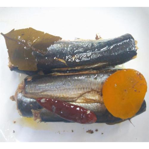 Sardinha enlatada ao estilo marroquino em óleo com pimenta