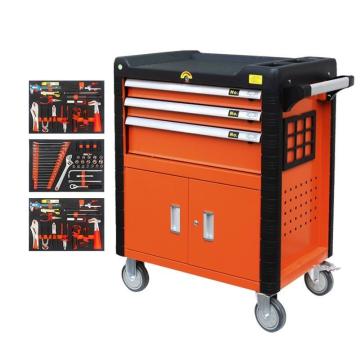 Special 106 Piece General Auto Repair Tool Cart with 3 Layer Drawer