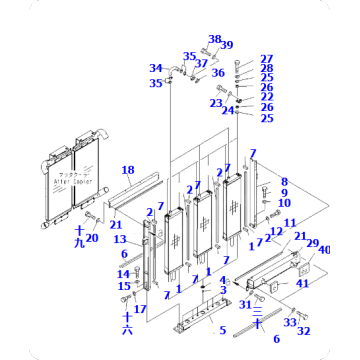 Excavator PC2000-8 Radiator Assembly 21T-03-31302