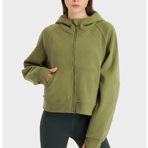 Brushed Warm Women's Riding Sports Hoodie