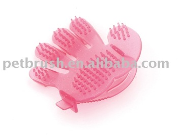 ZML1108 rubber hand massager & animal massager of pet cleaning products