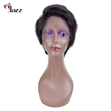 natural short wavy pixie lace human hair wigs vigorous cheap and short black cuticle aligned pixie retail wave wigs for women
