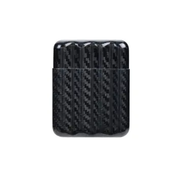 4 slots Carbon fiber cigar case