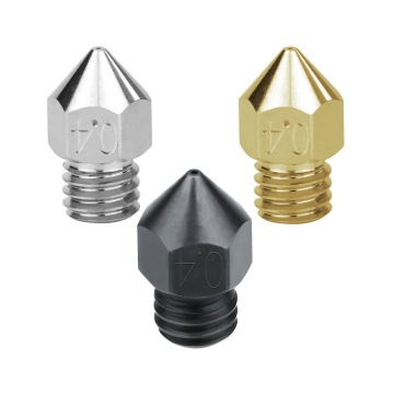 0.4mm/0.6mm/0.8mm MK8 SwissMK8 Official Nozzle Hardened Steel Brass Copper Plating 3D Printer Parts