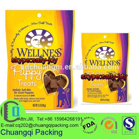 from 3.5oz to 140oz Puppy Mini Soft Dog Treats packaging pouch
