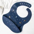 3d stor tusensköna design silikon baby bib