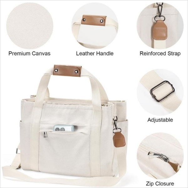 2025 women's fashion canvas shopping bag