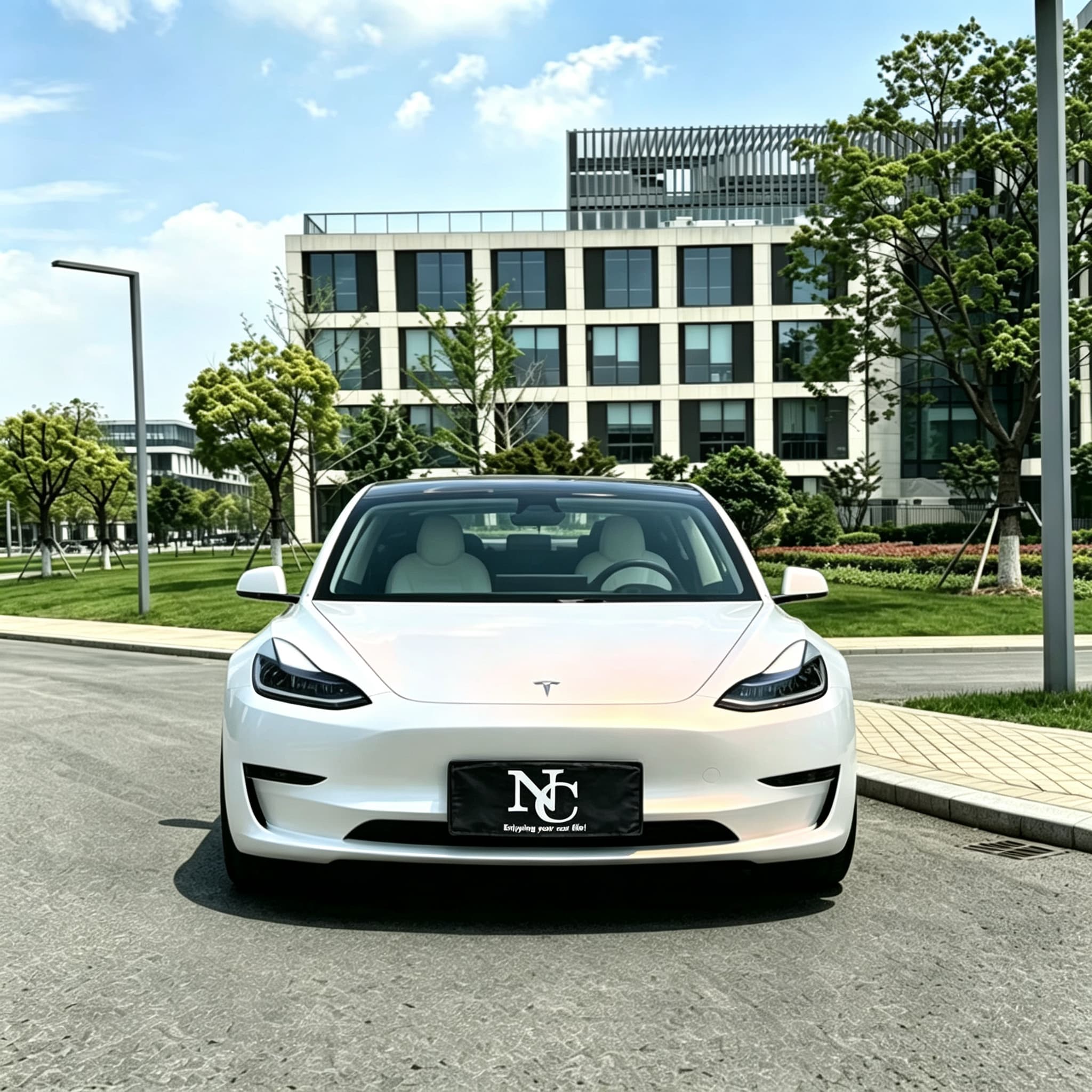 Self-Healing Tech-White Orange Auto Wrap