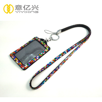 bling retractable lanyards badge holder