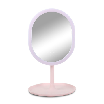 Custom Personality Smart Tabletop Oval Dressing Mirror with LED Lights
