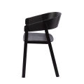 Wholesale Modern Style Restaurant Cafe Wood Plywood Seat Dining Chair With Wood Leg