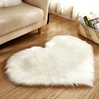Customizable Anti-Slip Soft Furry Rugs: Luxurious Faux Fur Sheepskin Carpets for Your Living Room