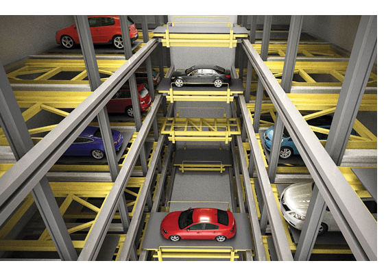4 Floor Plane Moving Puzzel Parking System
