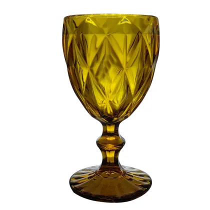 Spotted Pattern Highball Glass - Collins Cooler Drinking Cup