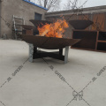 Modern Patio Rust and Corten Steel Fire Pits