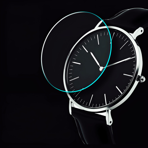 Relógio Clear Tela Tela Termil Termed Concled Coated