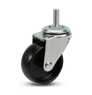 Rubber Caster Wheel 1.5/2/2.5/3 Inch Light Duty Wheel for Furniture BBQ Cart