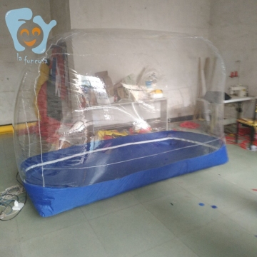 Clear Inflatable Garage Tent for 2.8mx1.2mx1.5m Motorcycle Coverage