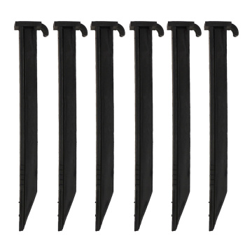 Tree Stake Support Kit Black Plastic Stake