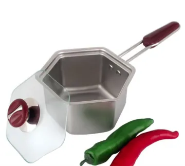 Hexagonal Stainless Steel Milk Pot Cooking
