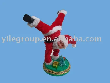 10&quot;Santa Inverted do acrobatics/santa claus/santa toys