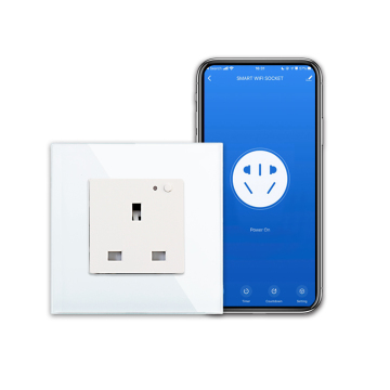 Bingoelec 16a Reino Unido estándar TUYA Smart Wifi Wife Socket Plug con Google Home y Alexa Soporte