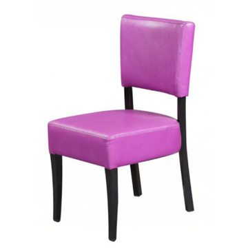 Modern Design Second Hand Restaurant Chair with Metal Frame and PU Leather