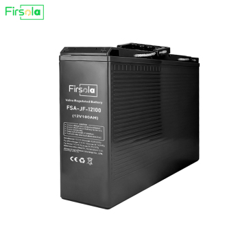Deep Cycle 12V 100AH ​​ตะกั่วกรดเทอร์มินัลด้านหน้าสำหรับ UPS และ Telecom