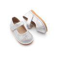 Silver Toddler Wholesale Squeaky Shoes