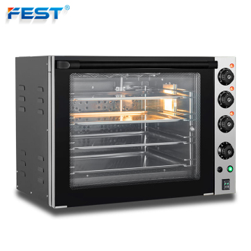 Commercial Pizza Ovens: Single Deck Turbofan Convection Oven with Electric Knob, 60 Liters