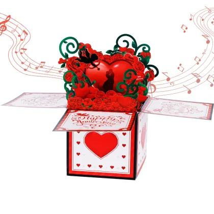 3D Pop Up Anniversary Surprise Box Card