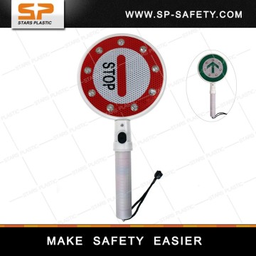 HAND SIGNAL CHECKPOINT TRAFFIC CONTROL STOP PADDLE