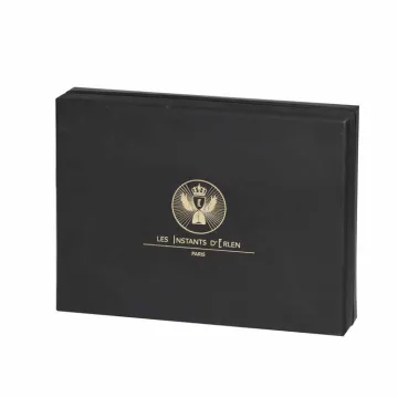 Gold foil Rigid Black Box Packaging