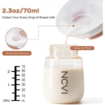 Collecteur de lait maternel intégré au lait de silicone