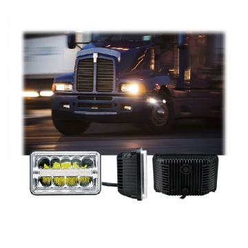 Tuff Plus 4x6 Inch Off-Road LED Square Headlight 24W 12V/24V