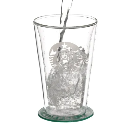 400ml Double Wall Glass Cup